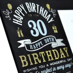Giftworks GENERAL GIFTS 6" X 4" - SIGNOGRAPHY BIRTHDAY GLASS FRAME 15 Giftworks GENERAL GIFTS 6