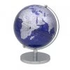 Giftworks Rotating Globe Blue And Silver