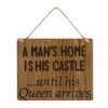 Richard Lang A Man’s Home Plaque GENERAL GIFTS