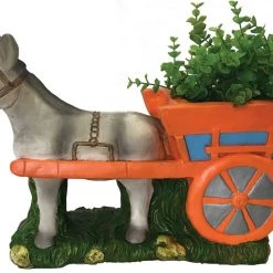 WGP Donkey & Cart Garden Planter GENERAL GIFTS