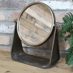 Giftworks Gold Cheval Swivel Table Mirror MIRRORS 8 Giftworks Gold Cheval Swivel Table Mirror MIRRORS