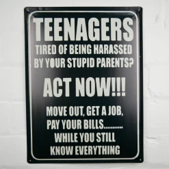 Dutch Brothers GENERAL GIFTS Metal Teenagers Sign