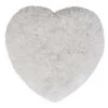 Giftworks Sumptuous Fluffy White Heart NOVELTY