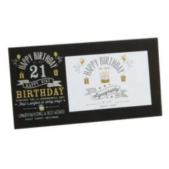 Giftworks GENERAL GIFTS 6" X 4" - SIGNOGRAPHY BIRTHDAY GLASS FRAME
