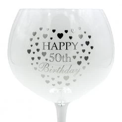 Giftworks Happy 50th Birthday Gin Glass GENERAL GIFTS