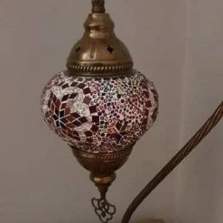 Giftworks Multi Colour Star Swan Neck Turkish Moroccan Handmade Mosaic Lamp GENERAL GIFTS