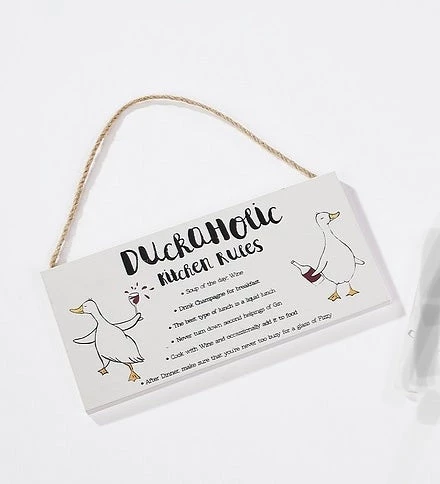 Richard GENERAL GIFTS Animal Kitchen Rules “Duckaholic” 4 Richard GENERAL GIFTS Animal Kitchen Rules “Duckaholic”