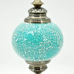 Giftworks 46CM TURQUOISE CRAFT TABLE LAMP