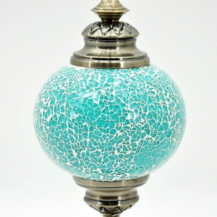 Giftworks 46CM TURQUOISE CRAFT TABLE LAMP 4 Giftworks 46CM TURQUOISE CRAFT TABLE LAMP