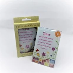 CBC GENERAL GIFTS Glass Standing Plaque – Sister