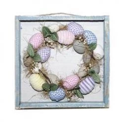 Enchante Egg Wreath In Frame Easter Decorations