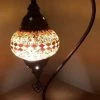 Giftworks Brown Diamond Swan Neck Turkish Moroccan Handmade Mosaic Lamp GENERAL GIFTS