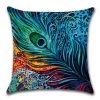 Faire GENERAL GIFTS Cushion Cover Peacock - Bright Blue 2 Faire GENERAL GIFTS Cushion Cover Peacock - Bright Blue