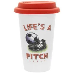 Lesser And Pavey Cheeky Sport Travel Mug Football GENERAL GIFTS