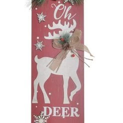 Itemint DECORATIVE LIGHT LED CHRISTMAS SLEIGH WOOD 70X9X15,5cm