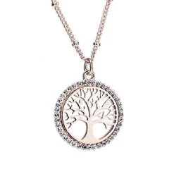 Giftworks GENERAL GIFTS Newgrange Rose Gold Tree Of Life Pendant