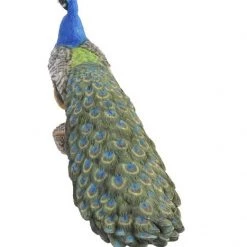 Itemint GENERAL GIFTS FIGURE RESIN 51X16,5X30cm PEACOCK GREEN