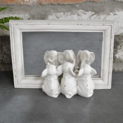 Giftworks GENERAL GIFTS Three Elephants Decorative Mirror