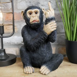 Dutch Brothers Black Rude Monkey Ornament GENERAL GIFTS
