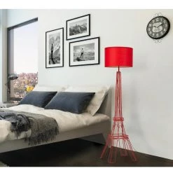 Ankorstore GENERAL GIFTS EIFFEL TOWER FLOOR LAMP RED