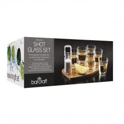 KitchenCraft GENERAL GIFTS Shot Glasses BarCraft Eight Piece Tequila Shot Gift Set