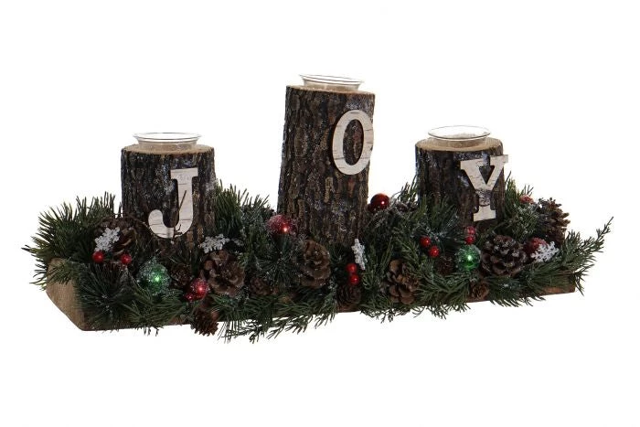 Itemint Joy Christmas Candle Holder 54X21X23cm CHRISTMAS SHOP 3 Itemint Joy Christmas Candle Holder 54X21X23cm CHRISTMAS SHOP