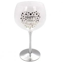 Giftworks GENERAL GIFTS Happy 60th Birthday Gin Glass