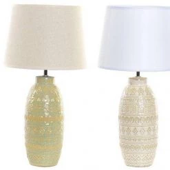 ITEM GENERAL GIFTS Stoneware Beige Table Lamp