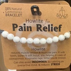 Royal County HOWLITE FOR PAIN RELIEF GEMSTONE BRACELET