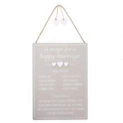 Richard Lang Recipe For A Happy Marriage Plaque