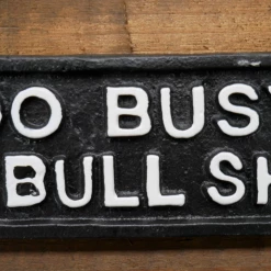 Giftworks GENERAL GIFTS Too Busy Cast Iron Fun Sign