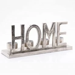HESTIA® Metal 'Home' Tealight Holder 31cm GENERAL GIFTS
