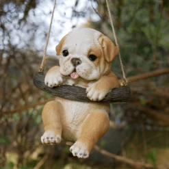 Dutch Brothers GENERAL GIFTS Resin Garden Ornament Bulldog