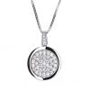 Kirkwood Group SILVER DIAMANTE ROUND PENDANT 2 Kirkwood Group SILVER DIAMANTE ROUND PENDANT