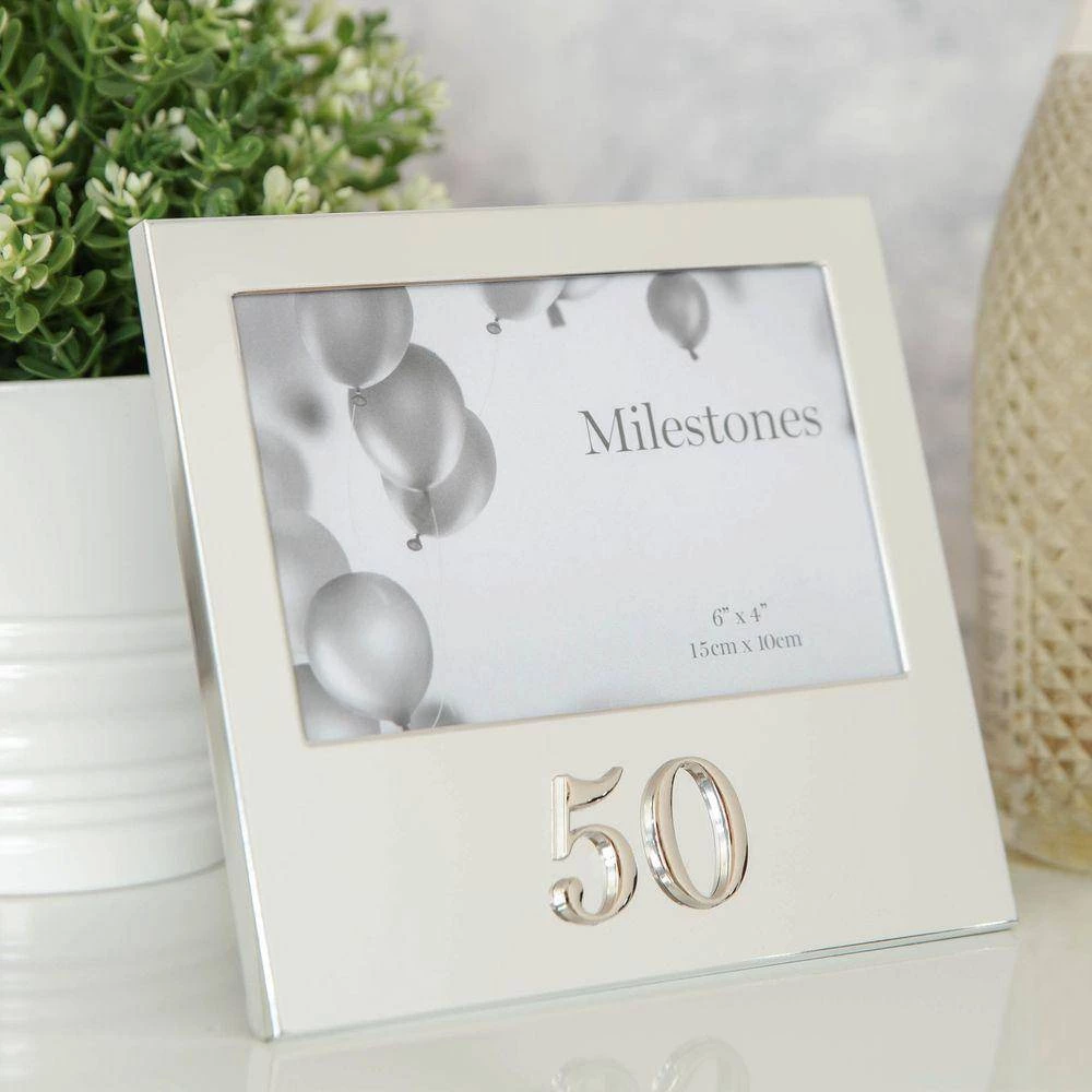 Giftworks 6" X 4" - Milestone Birthday Frame With 3D Number FRAMES 7 Giftworks 6" X 4" - Milestone Birthday Frame With 3D Number FRAMES