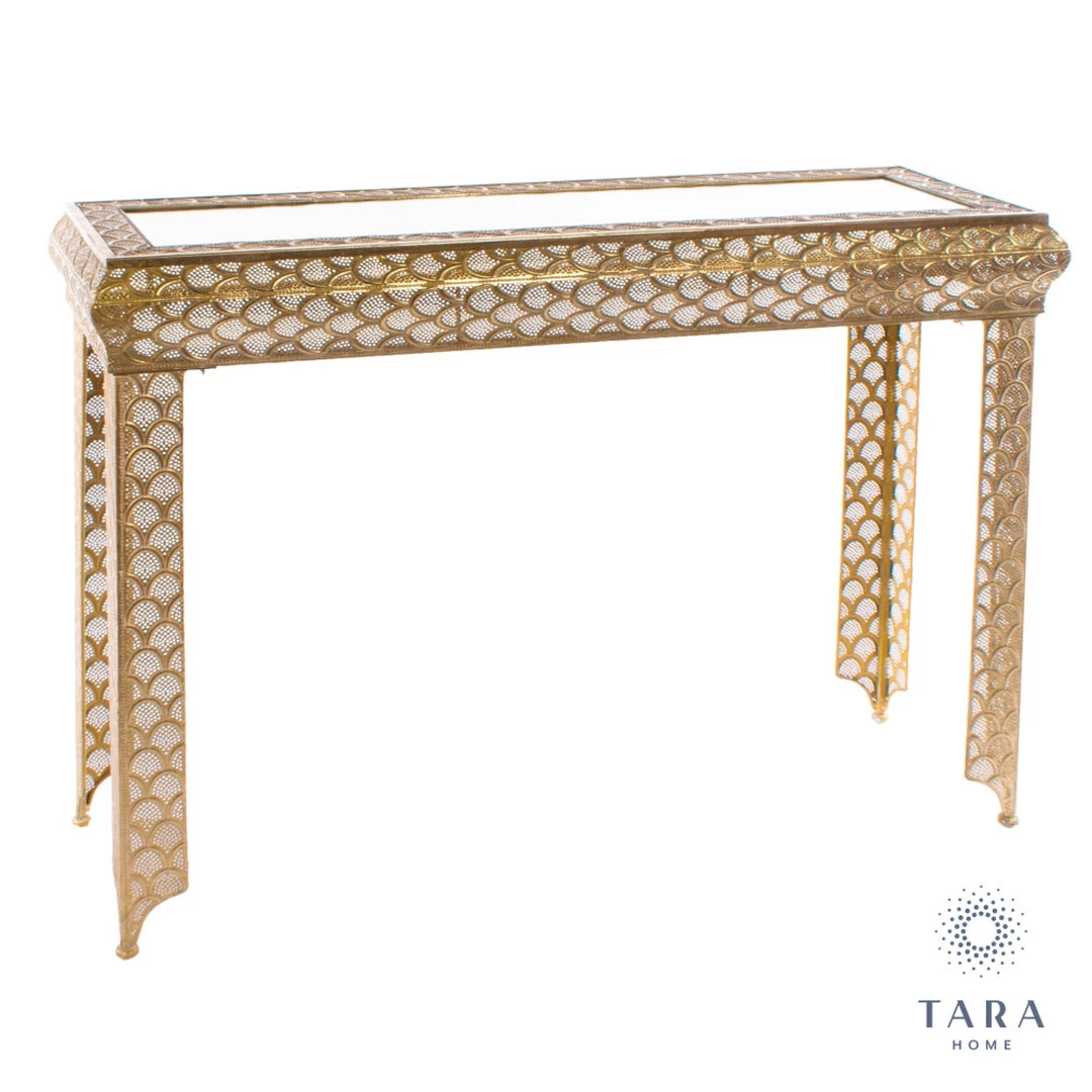Tara Living GENERAL GIFTS Casablanca Console Table Gold 3 Tara Living GENERAL GIFTS Casablanca Console Table Gold
