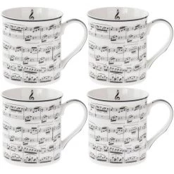 Giftworks Making Music Set Of Four Mugs GENERAL GIFTS