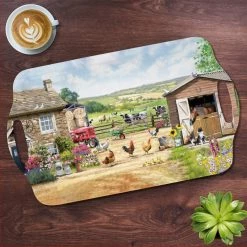 Lesser And Pavey FARMHOUSE LARGE SERVING TRAY GENERAL GIFTS