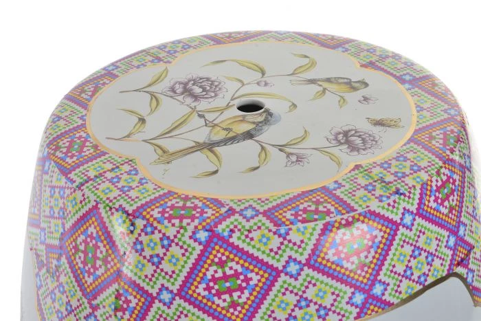 ITEM GENERAL GIFTS PORCELAIN AUXILIARY TABLE 33X33X44 BIRD 4 ITEM GENERAL GIFTS PORCELAIN AUXILIARY TABLE 33X33X44 BIRD