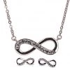 Giftworks Newgrange Living Rose Infinity Necklace & Earring Set