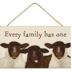 Richard Lang Black Sheep Funny Gifts Plaque