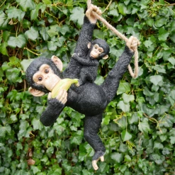 Dutch Brothers NOVELTY Resin Monkey And Baby