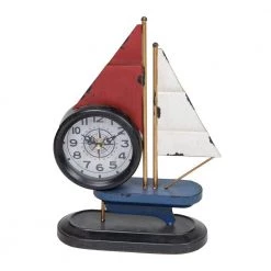 Giftworks Hometime® Metal Mantel Clocks - Sailing Boat GENERAL GIFTS