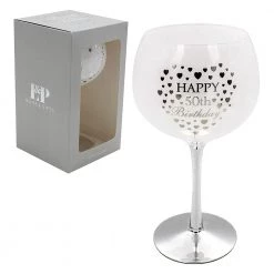 Giftworks Happy 50th Birthday Gin Glass GENERAL GIFTS