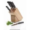 KitchenCraft MasterClass Halo 5 Piece Knife Set With Oak Wood Storage Block