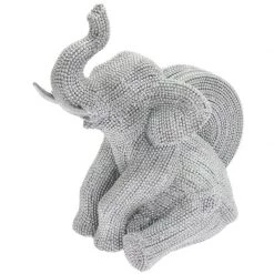 Lesser And Pavey Sparkly Coasters Set, Sitting Elephant