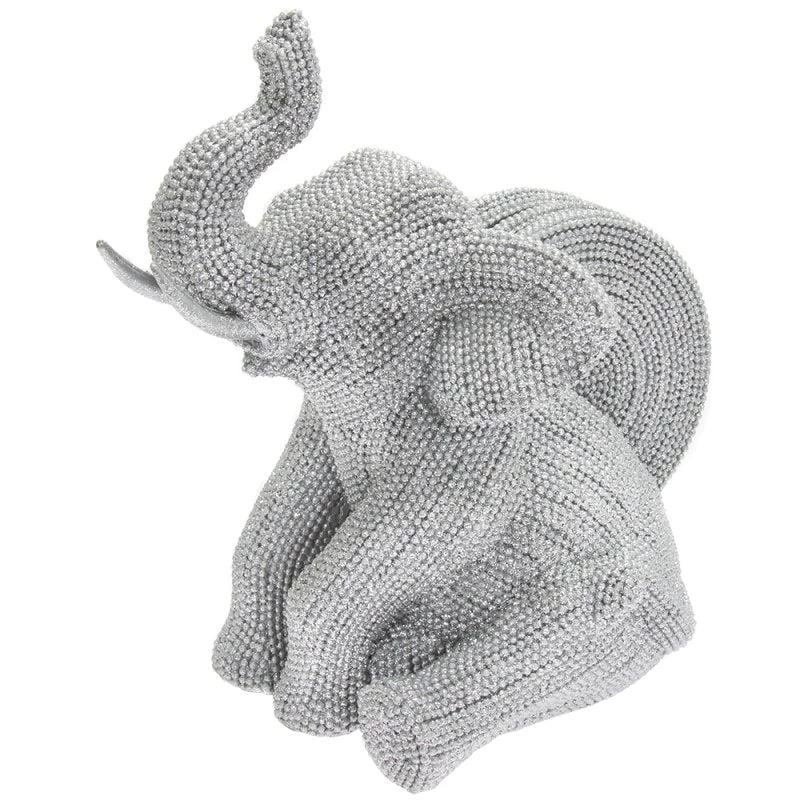 Lesser And Pavey Sparkly Coasters Set, Sitting Elephant 4 Lesser And Pavey Sparkly Coasters Set, Sitting Elephant
