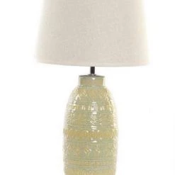 ITEM Stoneware Muted Green Table Lamp