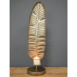 Dutch Brothers Leaf Tea Light Holders-Gold GENERAL GIFTS 12 Dutch Brothers Leaf Tea Light Holders-Gold GENERAL GIFTS