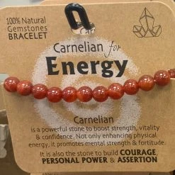 Royal County CARNELIAN FOR ENERGY GEMSTONE BRACELET GENERAL GIFTS